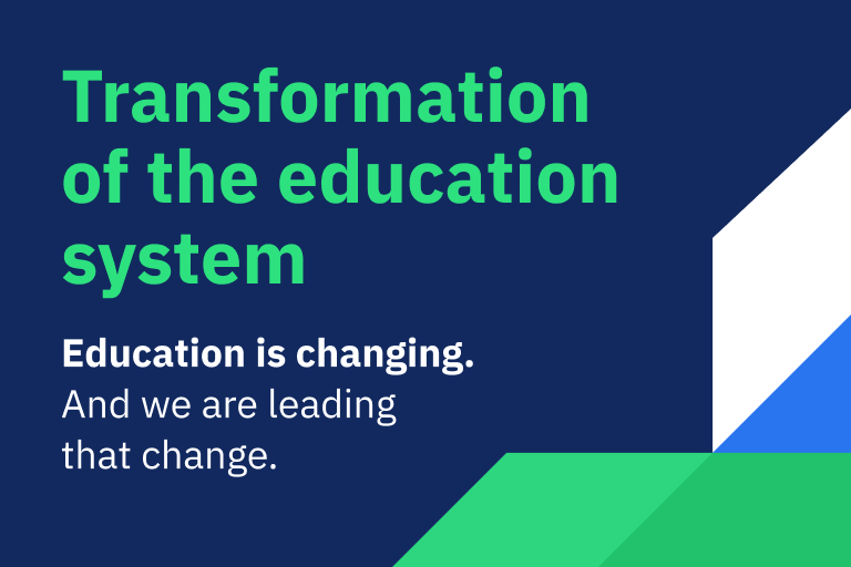 Imagem ilustrativa: Transformação do sistema educativo