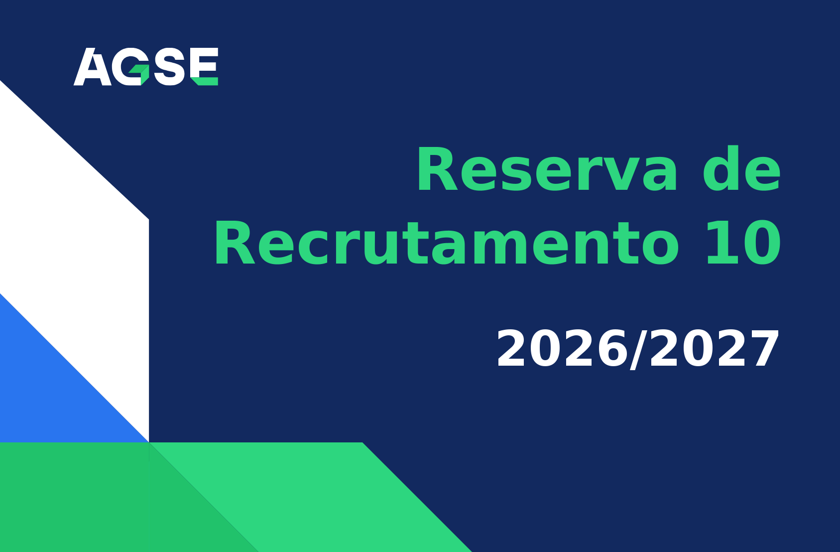 Listas da Reserva de Recrutamento n.º 10 - ano letivo 2026/2027